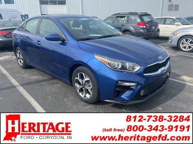 Deep Sea Blue 2021 Kia Forte LXS FWD Sedan Front-Wheel Drive Continuously Variable Transmission