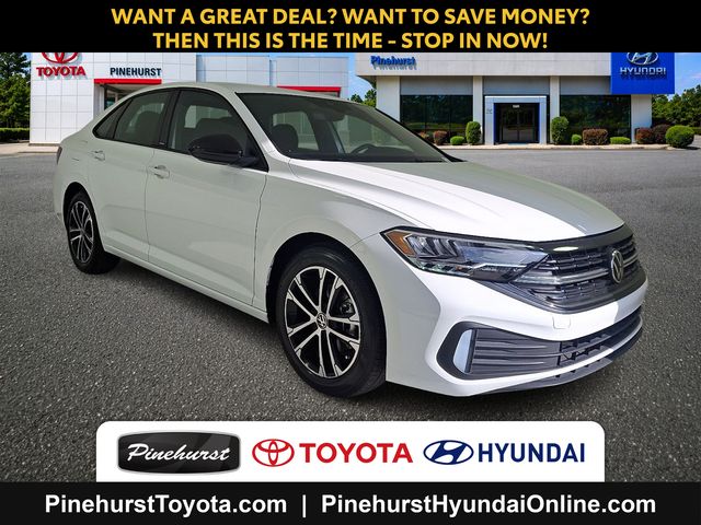 White 2024 Volkswagen Jetta Sedan Front-Wheel Drive 8-Speed Automatic