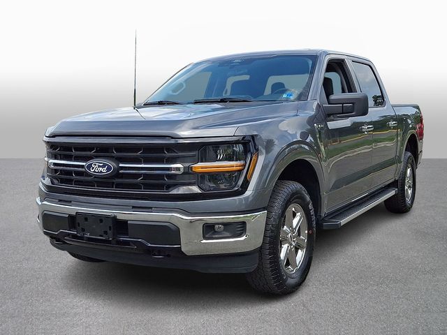 Gray Metallic 2025 Ford F-150 XLT SuperCrew 4WD Pickup Truck Four-Wheel Drive Automatic