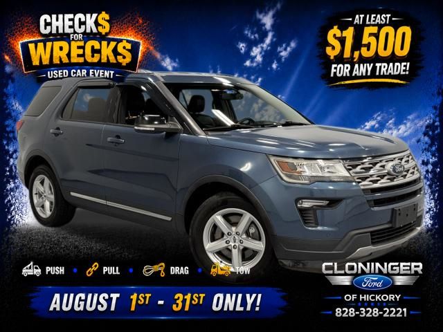 Blue Metallic 2018 Ford Explorer SUV / Crossover Front-Wheel Drive 6-Speed Automatic