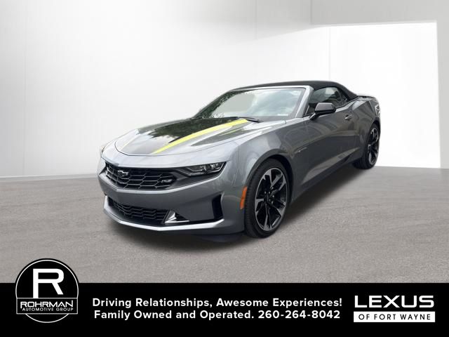Gray (Satin Steel Metallic) 2021 Chevrolet Camaro Convertible Rear-Wheel Drive Automatic