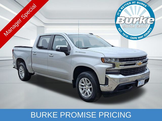 Silver Ice Metallic 2019 Chevrolet Silverado 1500 LT Crew Cab 4WD Pickup Truck Four-Wheel Drive 8-Speed Automatic