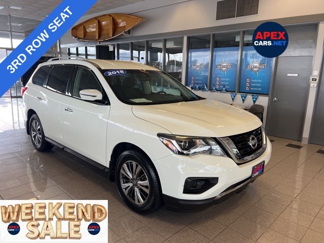 Glacier White (Fleet) 2018 Nissan Pathfinder SUV / Crossover Front-Wheel Drive Continuously Variable Transmission