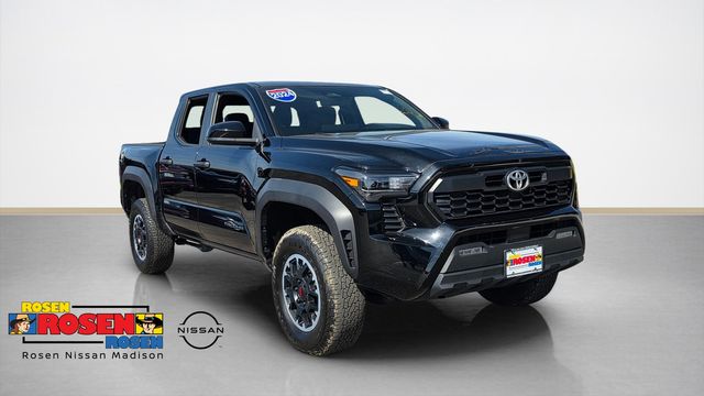 Black 2024 Toyota Tacoma TRD Off-Road Double Cab 4WD Pickup Truck Four-Wheel Drive 8-Speed Automatic