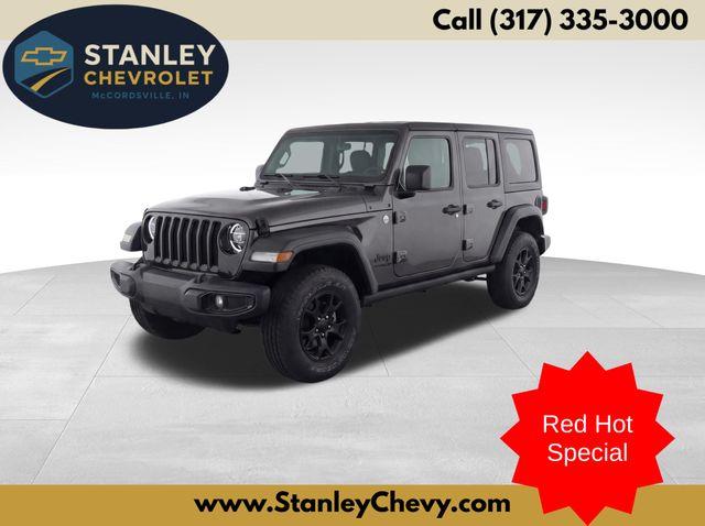 Gray (Granite Crystal Metallic Clearcoat) 2021 Jeep Wrangler Unlimited Willys 4WD SUV / Crossover Four-Wheel Drive 8-Speed Automatic