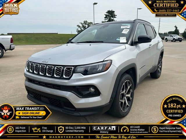 Silver Zynith Metallic Clearcoat 2025 Jeep Compass SUV / Crossover Four-Wheel Drive 8-Speed Automatic