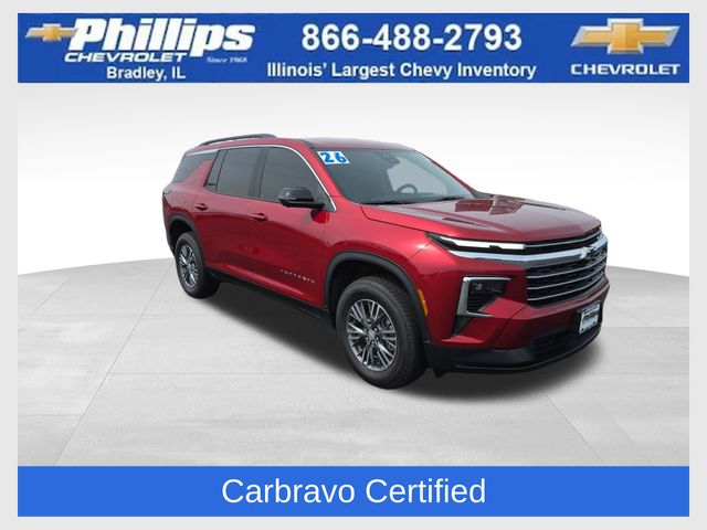 Radiant Red Tintcoat 2026 Chevrolet Traverse SUV / Crossover Four-Wheel Drive 8-Speed Automatic