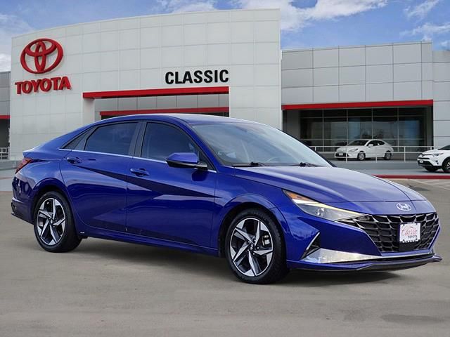 Intense Blue 2021 Hyundai Elantra SEL FWD Sedan Front-Wheel Drive Continuously Variable Transmission