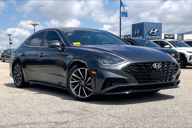 Portofino Gray 2021 Hyundai Sonata Sedan Front-Wheel Drive 8-Speed Automatic Overdrive