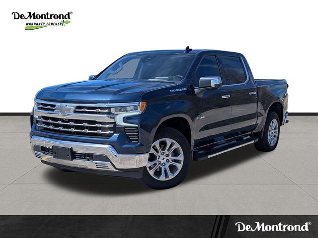 Northsky Blue Metallic 2022 Chevrolet Silverado 1500 LTZ Crew Cab RWD Pickup Truck 4X2 Automatic