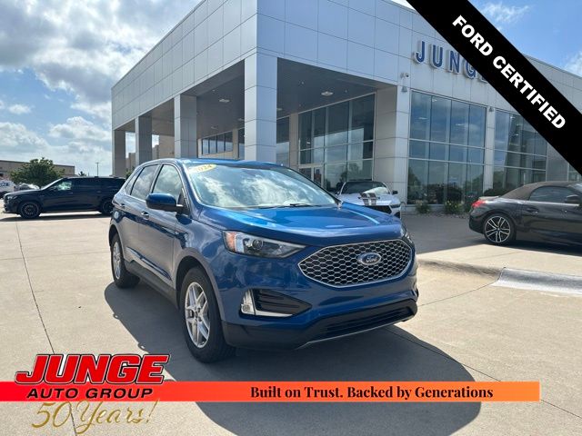 Atlas Blue Metallic 2024 Ford Edge SUV / Crossover All-Wheel Drive 8-Speed Automatic