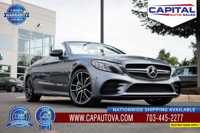 Gray 2020 Mercedes-Benz C-Class Convertible All-Wheel Drive 9-Speed Automatic