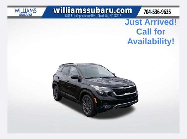 Cherry Black 2023 Kia Seltos SUV / Crossover Front-Wheel Drive Continuously Variable Transmission