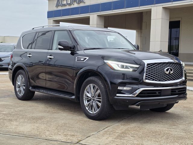 Black Obsidian 2021 INFINITI QX80 Luxe RWD SUV / Crossover Rear-Wheel Drive 7-Speed Automatic
