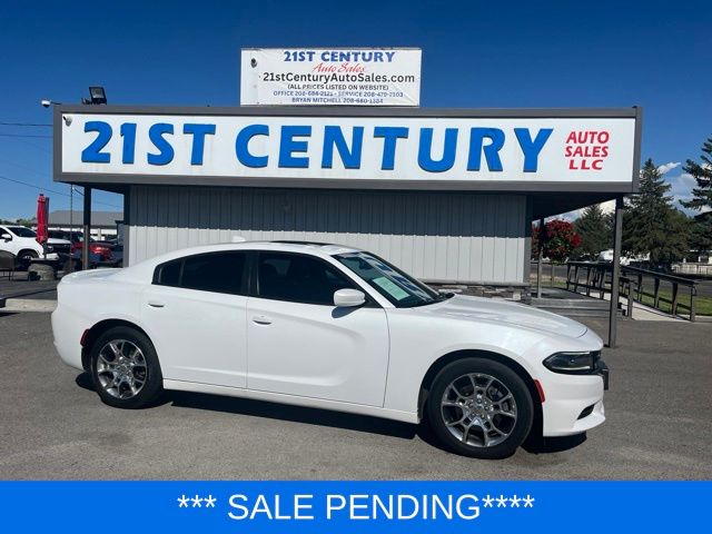 White (Ivory Tri-Coat Pearl) 2015 Dodge Charger Sedan All-Wheel Drive 8-Speed Automatic