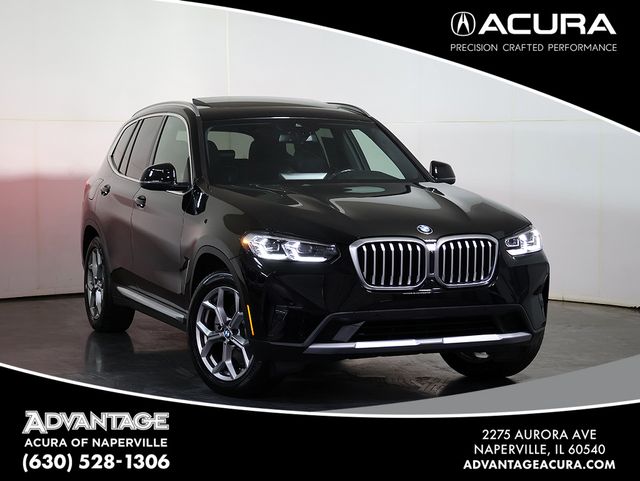 Jet Black 2023 BMW X3 SUV / Crossover All-Wheel Drive 8-Speed Automatic