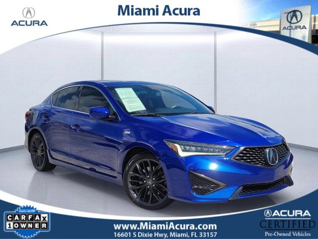 Apex Blue Pearl 2021 Acura ILX FWD with Technology and A-SPEC Package Sedan Front-Wheel Drive 8-Speed Dual Clutch
