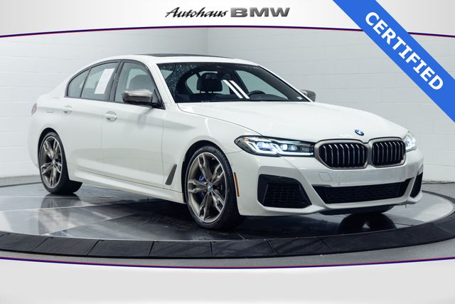 Alpine White 2023 BMW 5 Series Sedan All-Wheel Drive 8-Speed Automatic