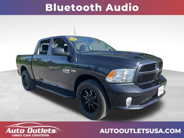 Gray (Maximum Steel Metallic Clearcoat) 2016 RAM 1500 Express Crew Cab 4WD Pickup Truck Four-Wheel Drive 8-Speed Automatic
