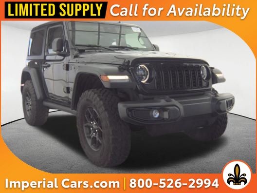Black Clearcoat 2025 Jeep Wrangler Willys 2-Door 4WD SUV / Crossover Four-Wheel Drive 8-Speed Automatic