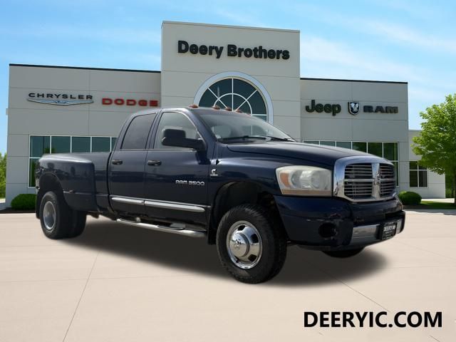 Patriot Blue Pearl 2006 Dodge RAM 3500 Laramie Quad Cab LB DRW 4WD Pickup Truck Four-Wheel Drive 4-Speed Automatic