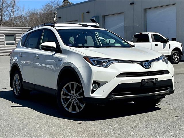 White (Blizzard Pearl) 2017 Toyota RAV4 Hybrid Limited AWD SUV / Crossover All-Wheel Drive Continuously Variable Transmission
