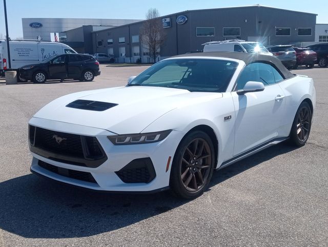 Oxford White 2024 Ford Mustang GT Premium Convertible RWD Convertible Rear-Wheel Drive Automatic