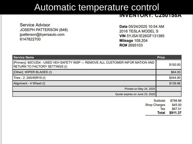 Used 2016 Tesla Model S For Sale in Grove City, OH
