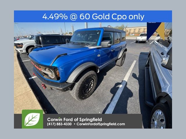 Velocity Blue Metallic 2023 Ford Bronco Wildtrak Advanced 4-Door 4WD SUV / Crossover Four-Wheel Drive Automatic