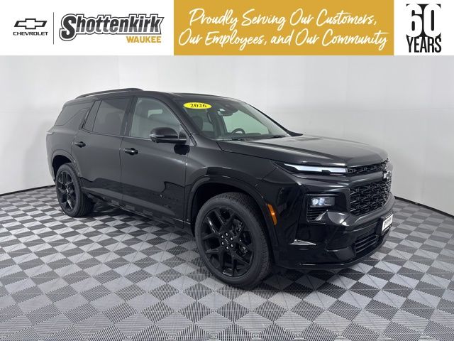 Mosaic Black Metallic 2026 Chevrolet Traverse RS AWD SUV / Crossover Four-Wheel Drive 8-Speed Automatic