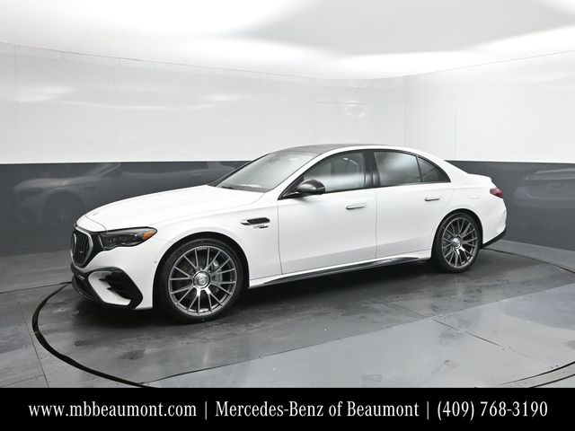 Moonlight White Metallic 2026 Mercedes-Benz E-Class Sedan All-Wheel Drive 9-Speed Automatic