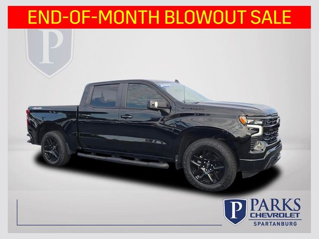 Black 2023 Chevrolet Silverado 1500 Pickup Truck Four-Wheel Drive Automatic