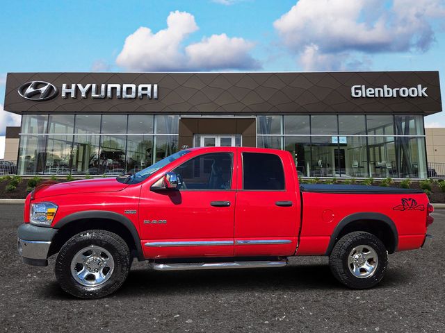 Flame Red Clearcoat 2008 Dodge RAM 1500 ST Quad Cab 4WD Pickup Truck Four-Wheel Drive 5-Speed Automatic