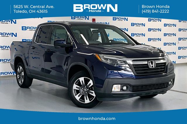 Black (Obsidian Blue Pearl) 2019 Honda Ridgeline Pickup Truck All-Wheel Drive 6-Speed Automatic