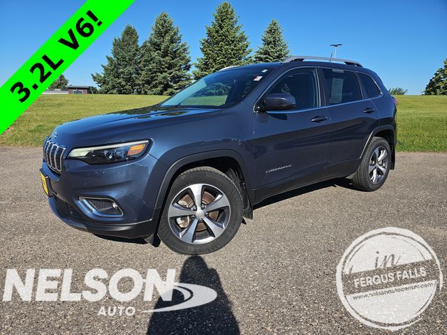 Slate Blue Pearlcoat 2021 Jeep Cherokee Limited 4WD SUV / Crossover Four-Wheel Drive 9-Speed Automatic