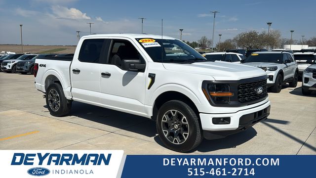 Oxford White 2025 Ford F-150 STX 4dr SuperCrew 4WD Pickup Truck Four-Wheel Drive Automatic