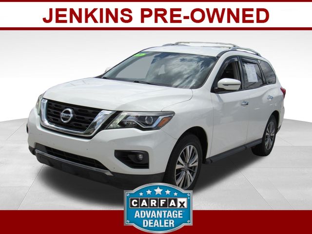 Glacier White 2020 Nissan Pathfinder SUV / Crossover Front-Wheel Drive Continuously Variable Transmission