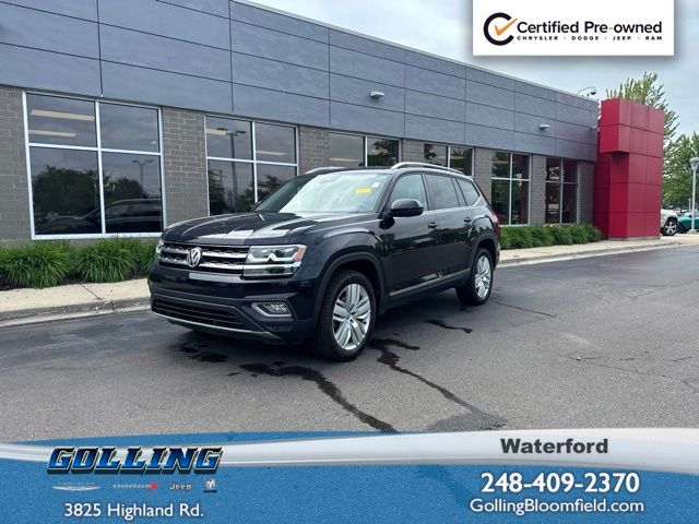 Deep Black Pearl 2019 Volkswagen Atlas SUV / Crossover All-Wheel Drive 8-Speed Automatic