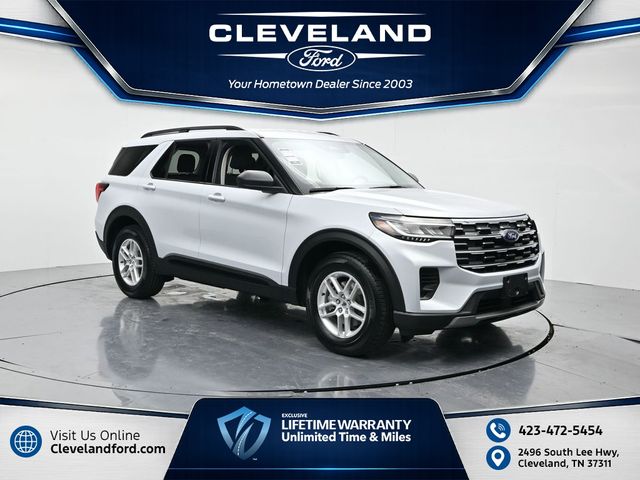 White Metallic 2026 Ford Explorer SUV / Crossover Rear-Wheel Drive Automatic