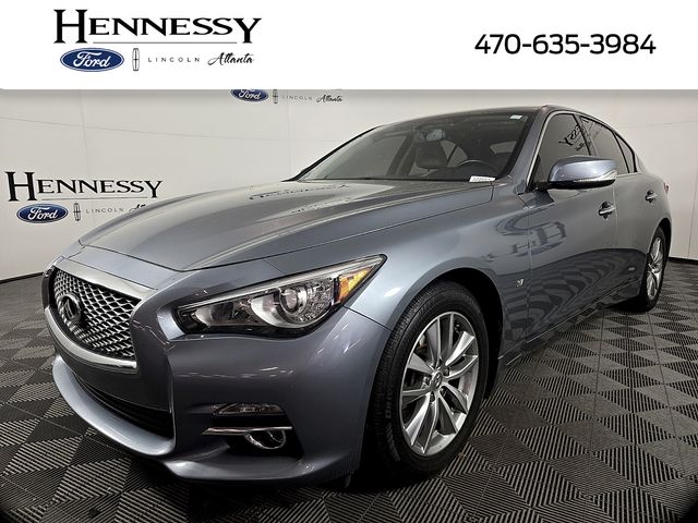 Hagane Blue 2015 INFINITI Q50 3.7 Premium AWD Sedan All-Wheel Drive 7-Speed Automatic