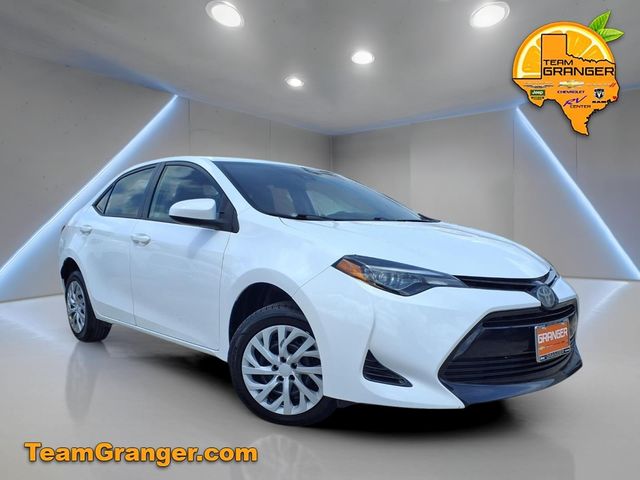 Super White 2018 Toyota Corolla LE Sedan Front-Wheel Drive Continuously Variable Transmission