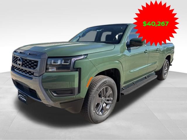 Green Metallic 2026 Nissan Frontier Pickup Truck Four-Wheel Drive 9-Speed Automatic Overdrive