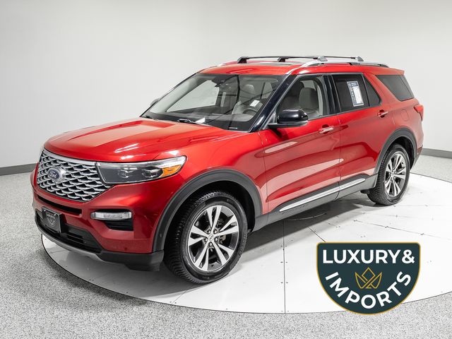 Red Metallic 2020 Ford Explorer SUV / Crossover All-Wheel Drive Automatic