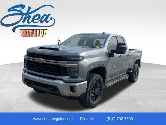 Sterling Gray Metallic 2025 Chevrolet Silverado 2500HD LT Double Cab 4WD Pickup Truck Four-Wheel Drive Automatic