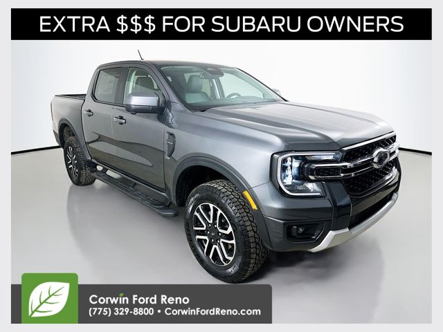 Carbonized Gray Metallic 2026 Ford Ranger Lariat SuperCrew 4WD Pickup Truck Four-Wheel Drive Automatic