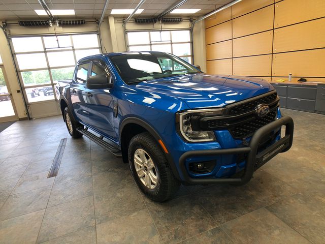 Blue Metallic 2024 Ford Ranger XL SuperCrew 4WD Pickup Truck Four-Wheel Drive Automatic