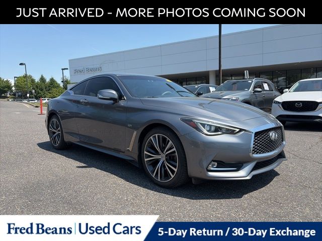 Gray (Graphite Shadow) 2018 INFINITI Q60 3.0t Luxe Coupe AWD Coupe All-Wheel Drive 7-Speed Automatic