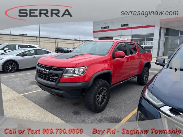 Red Hot 2018 Chevrolet Colorado ZR2 Crew Cab 4WD Pickup Truck Four-Wheel Drive 8-Speed Automatic