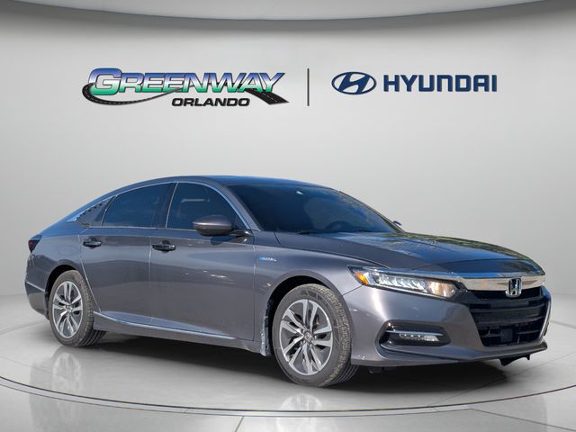 Gray 2019 Honda Accord Hybrid Sedan Front-Wheel Drive Continuously Variable Transmission
