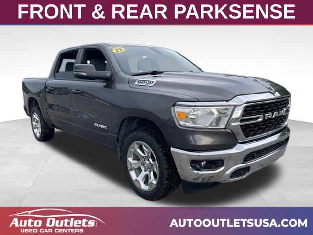 Gray (Granite Crystal Metallic Clearcoat) 2023 RAM 1500 Pickup Truck Four-Wheel Drive 8-Speed Automatic